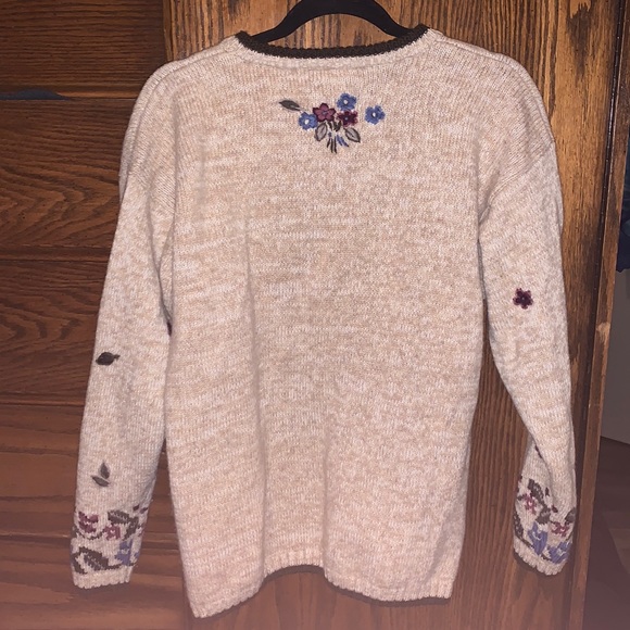 Adorable vintage northern reflections wool blend cardigan - Picture 4 of 6
